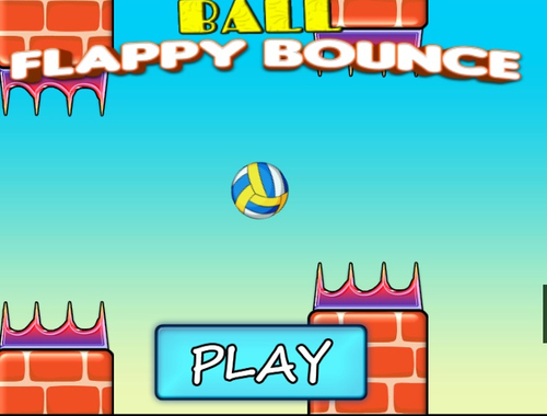 Гульня Мяч Flappy падскоквае  онлайн