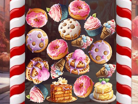 Гульня Mergesweets: 2048! онлайн