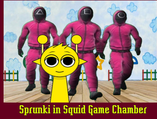 Гульня Sprunki ў камеры для кальмараў  онлайн