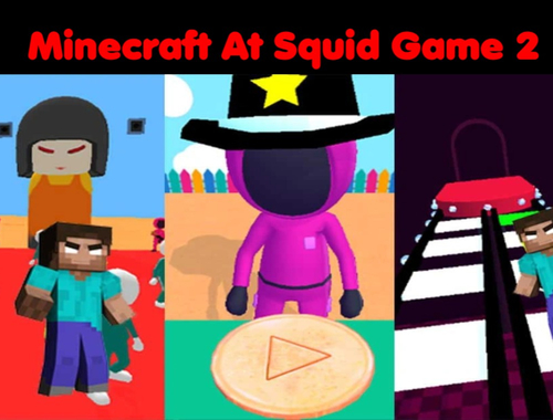 Гульня Minecraft у Squid Game 2  онлайн