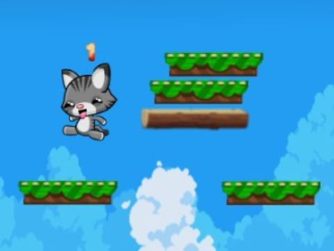 Гульня Прыгоды Kitty Jumper  онлайн
