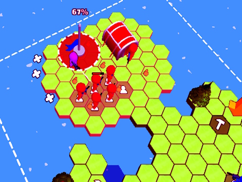 Гульня Плітка HEX Свет: чырвоны супраць сіні  онлайн