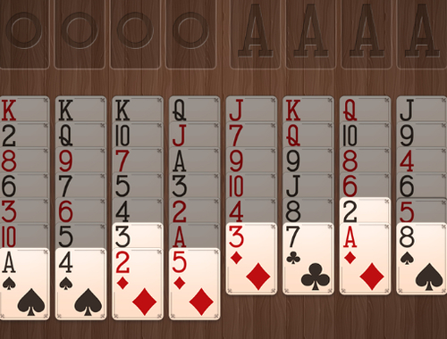 Гульня Freecell Solitaire бясплатна  онлайн