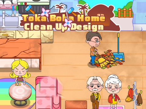 Гульня Toka Boka Home Clean Up Design онлайн