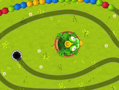 Гульня Frogtastic Marble Adventure онлайн
