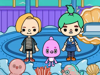 Гульня Toca Boca: славутасці  онлайн