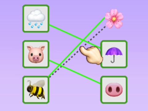Гульня Галаваломка Emoji Connect  онлайн