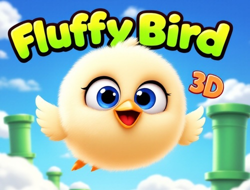 Гульня Пухнатая птушка 3D  онлайн