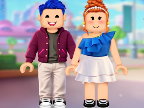 Гульня Roblox пара сукенка  онлайн