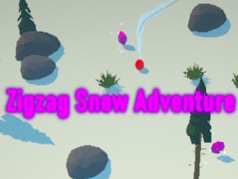 Гульня Zigzag Snow Adventure  онлайн