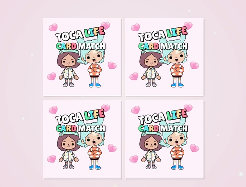 Гульня Toca Life Memory Match Match  онлайн