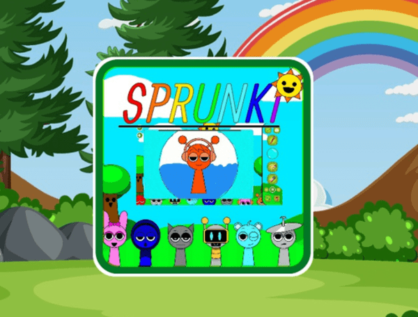 Гульня Кнігі размалёўкі Sprunki  онлайн