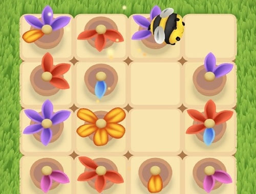 Гульня Bloom Hort 2: Bee Puzzle  онлайн