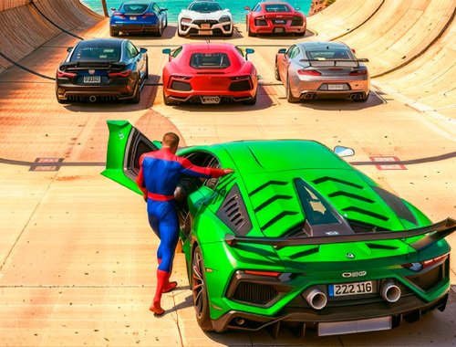 Гульня Mega Lamba Ramp  онлайн