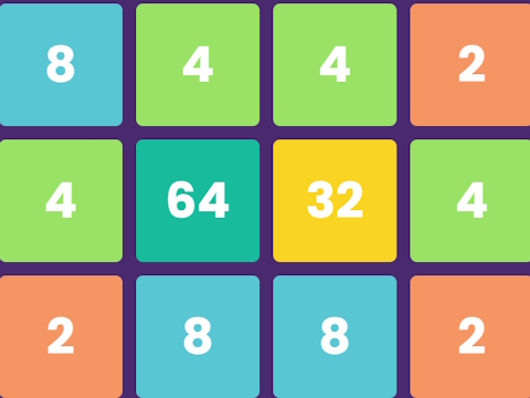 Гульня 2048 г. Класіка галаваломкі  онлайн