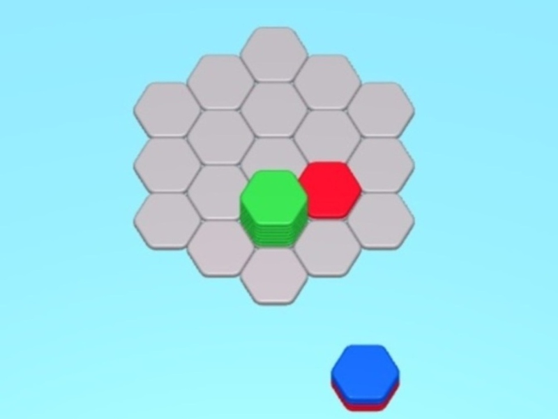 Гульня Hexa Stack Hort  онлайн