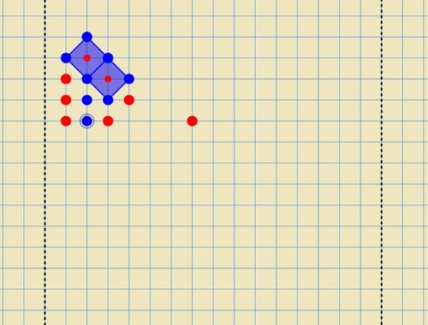 Гульня Кропкі - паядынак  онлайн