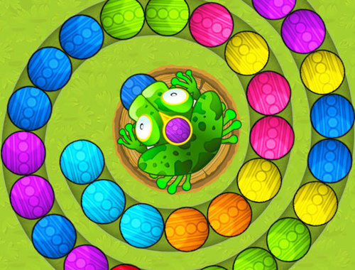 Гульня Frogtastic Marble Adventure  онлайн
