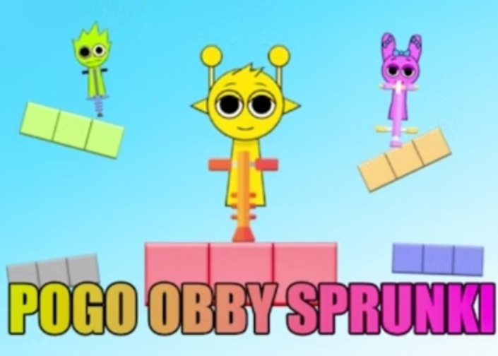 Гульня Pogo Obby Sprunki  онлайн
