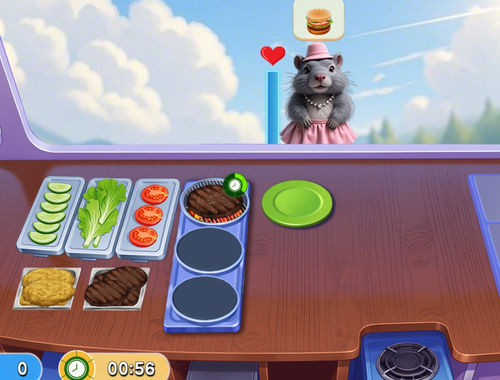 Гульня Marmot Diner Dash  онлайн