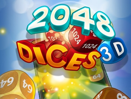 Гульня Dices 2048 3d  онлайн