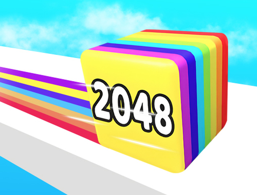 Гульня Jelly Run 2048  онлайн