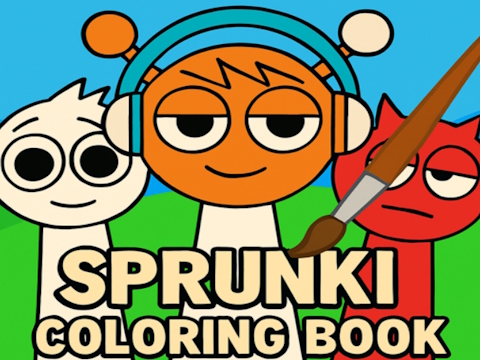 Гульня Кніга размалёўкі Sprunki  онлайн