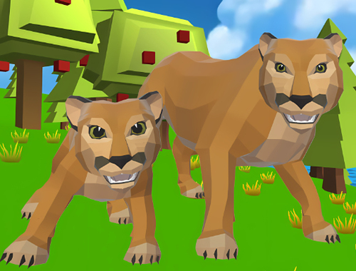 Гульня Simulator Cougar: вялікія кошкі  онлайн