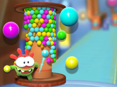 Гульня OM NOM Tower 3D  онлайн