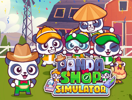Гульня Сімулятар Panda Shop  онлайн