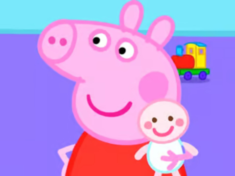 Гульня Галаваломка з Jigsaw: Peppa Pig New Baby  онлайн