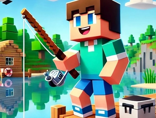 Гульня Noob Fun Fishing  онлайн