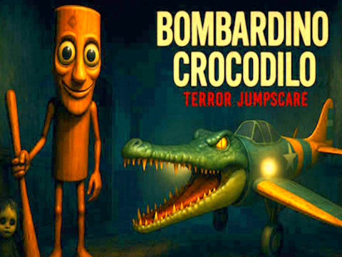 Гульня Bombardino Crocodilo Terror Jumpscare  онлайн