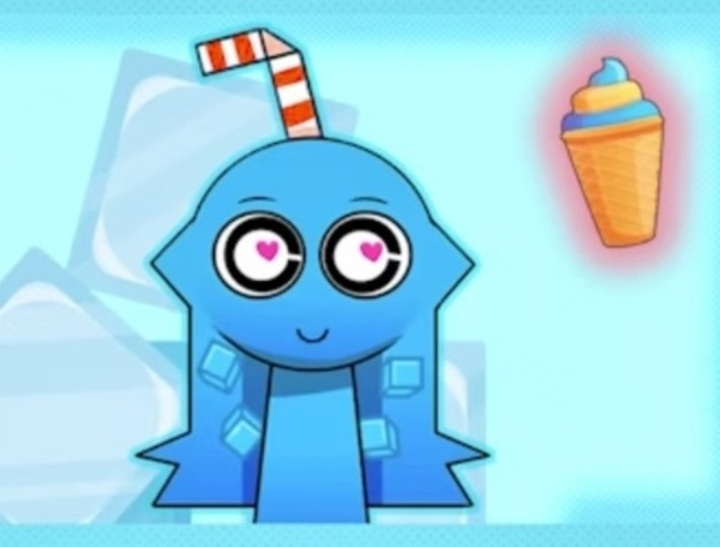 Гульня Sprunki Ice Mod Aqua  онлайн