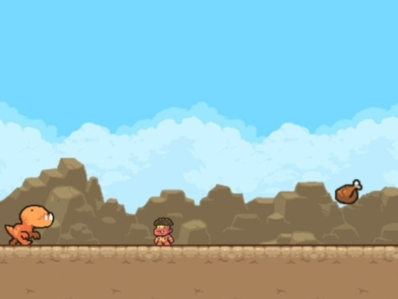 Гульня Super Dino Run  онлайн
