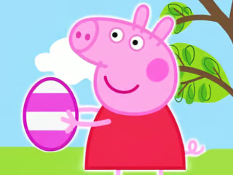 Гульня Галаваломка з ваганнямі: велікодныя яйкі Peppa Pig  онлайн