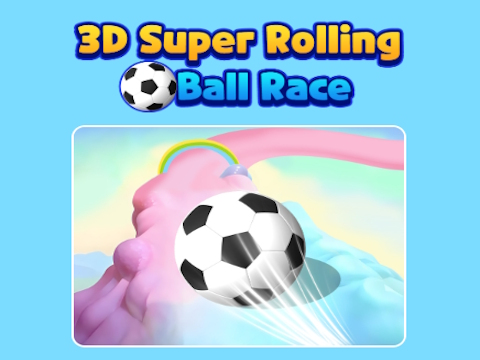 Гульня 3D Super Rolling Ball Race  онлайн