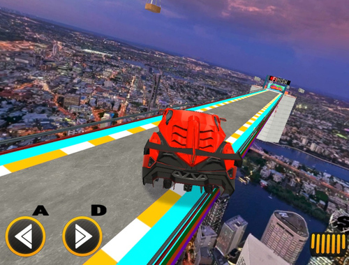 Гульня MEGA RAMPS CAR RACING GAMES 3D  онлайн