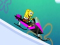 Гульня SpongeBob на санках  онлайн