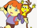 Гульня Dora The Explorer Coluning Fun  онлайн