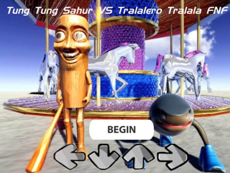 Гульня Тунг Тунг Сахур супраць Tralalerroe Tralala: Freee Knight Fankin онлайн