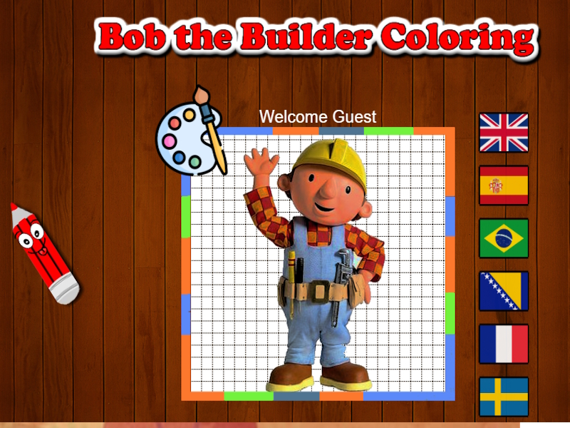 Гульня Афарбоўка Bob Builder онлайн