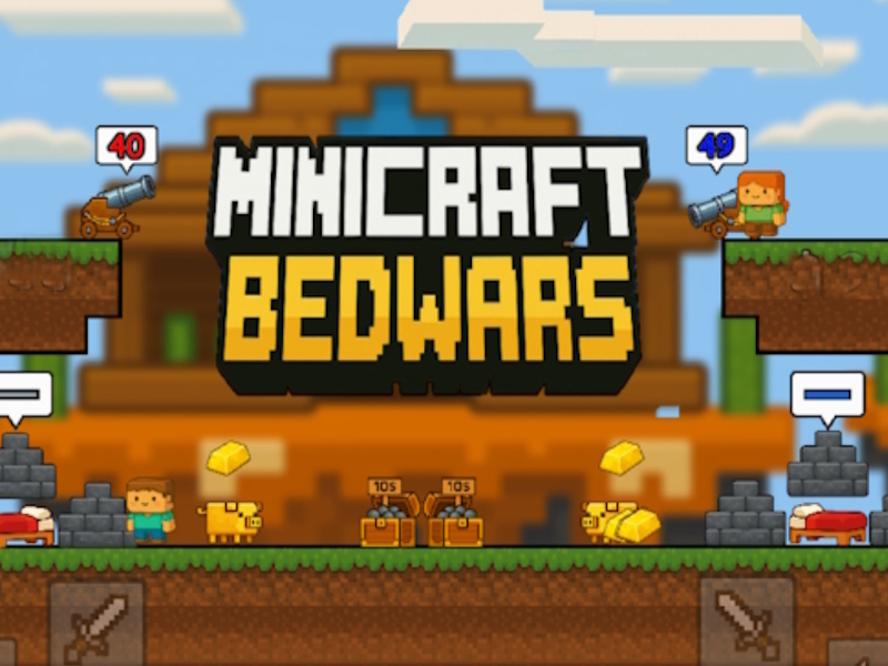 Гульня Войны на ложку Minecraft онлайн