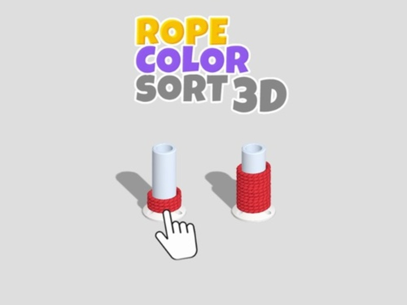 Гульня Сартаванне па колеры вяроўкі 3D онлайн
