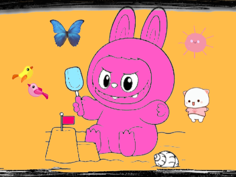 Гульня Афарбоўка Adventure Labubu онлайн