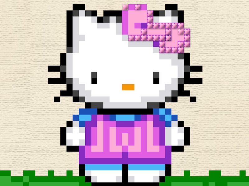 Гульня Hallo Kitty: Cross Emploidery онлайн